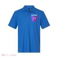 Butterfly Cancer Ribbon Thyroid Cancer Warrior Gift Polo thumb 0