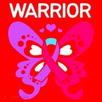 Butterfly Cancer Ribbon Thyroid Cancer Warrior Gift Santa Hat thumb 1