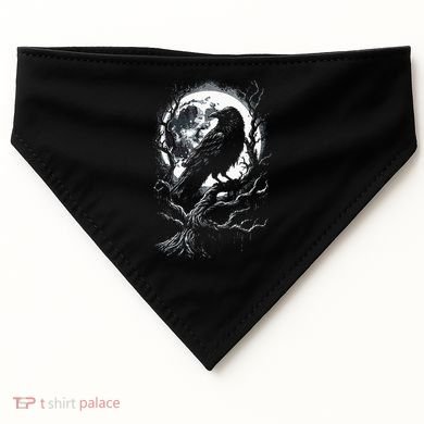 Black Crow Raven Bird USA-Made Doggie Bandana