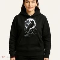 Black Crow Raven Bird Hoodie thumb 5