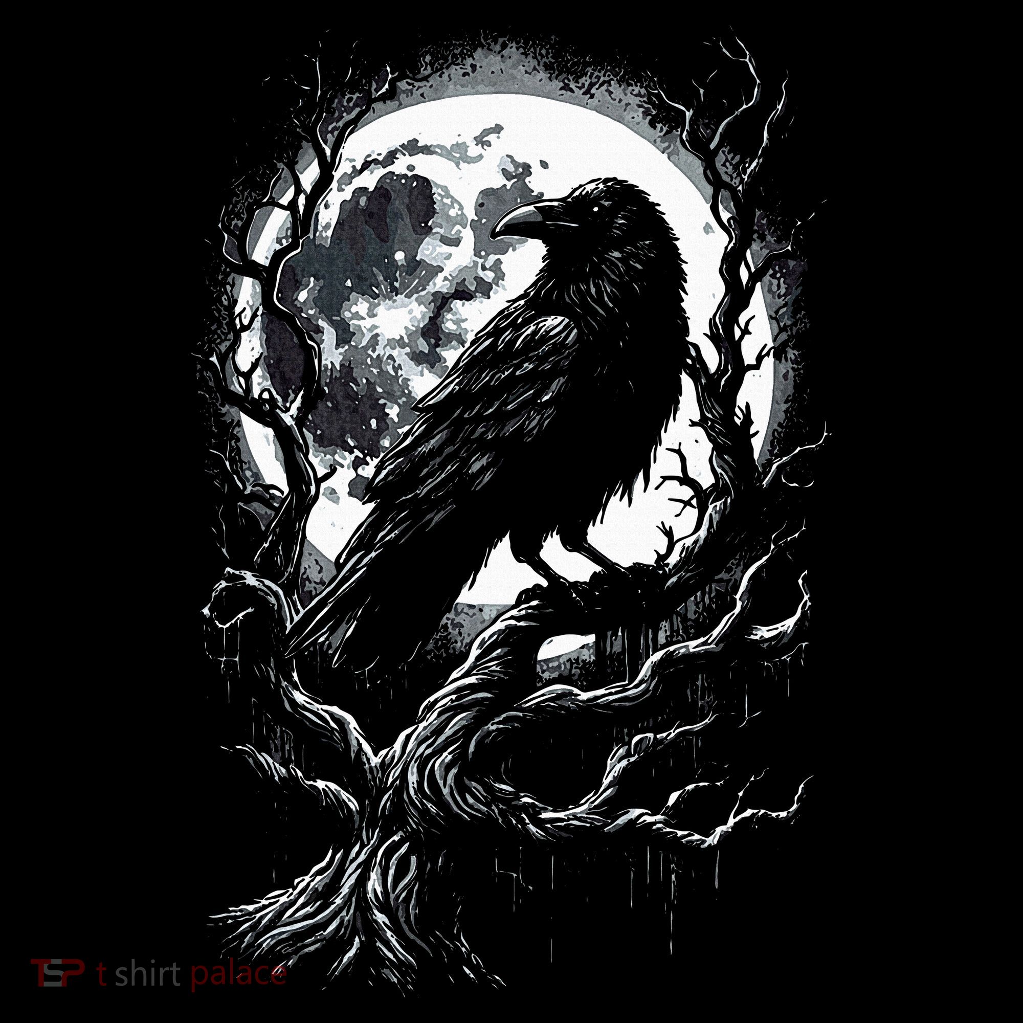Black Crow Raven Bird Hoodie
