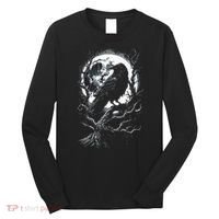 Black Crow Raven Bird Long Sleeve Shirt thumb 0