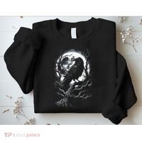 Black Crow Raven Bird Sweatshirt thumb 2