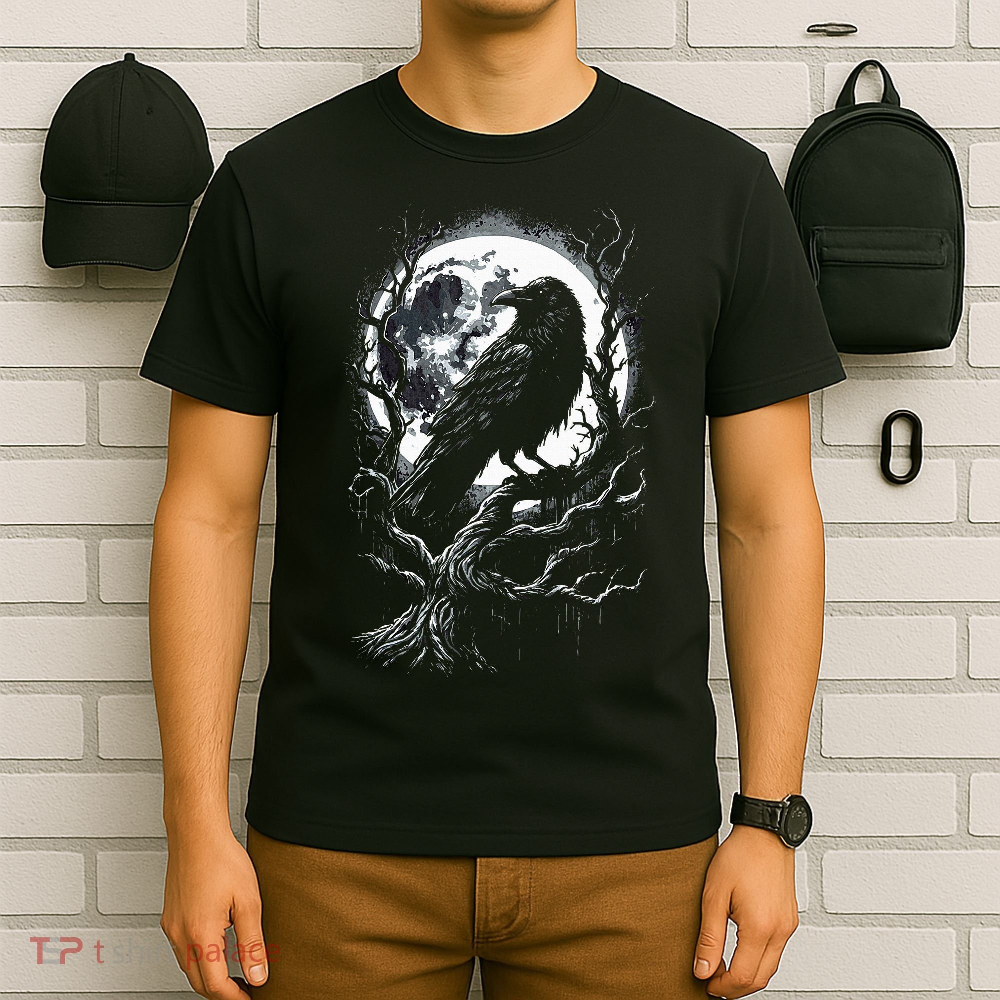 Black Crow Raven Bird T-Shirt