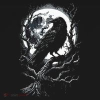 Black Crow Raven Bird T-Shirt thumb 7