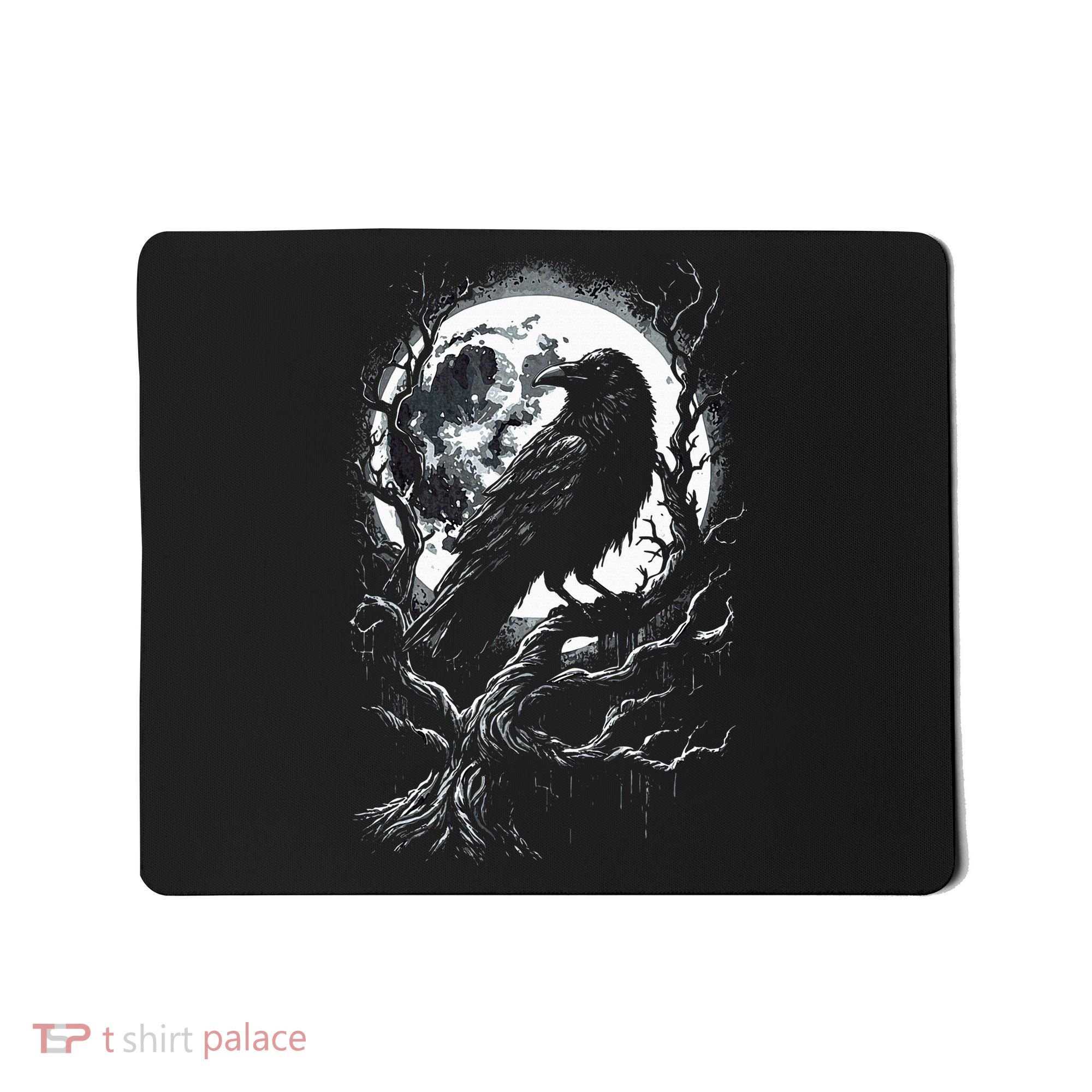 Black Crow Raven Bird Mousepad