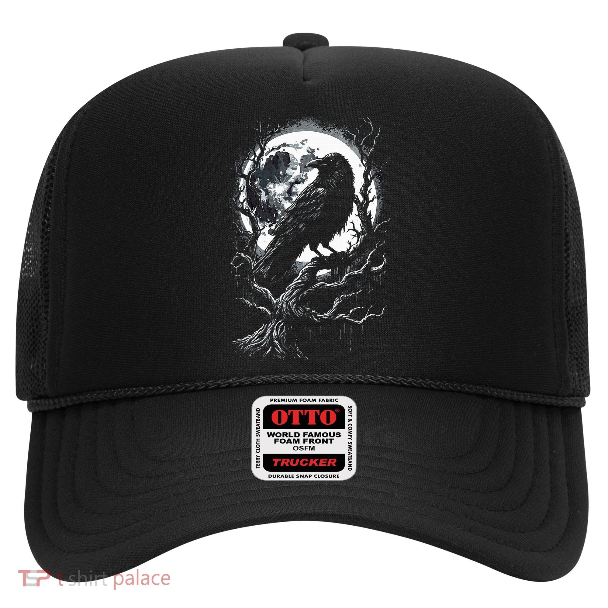 Black Crow Raven Bird Hat