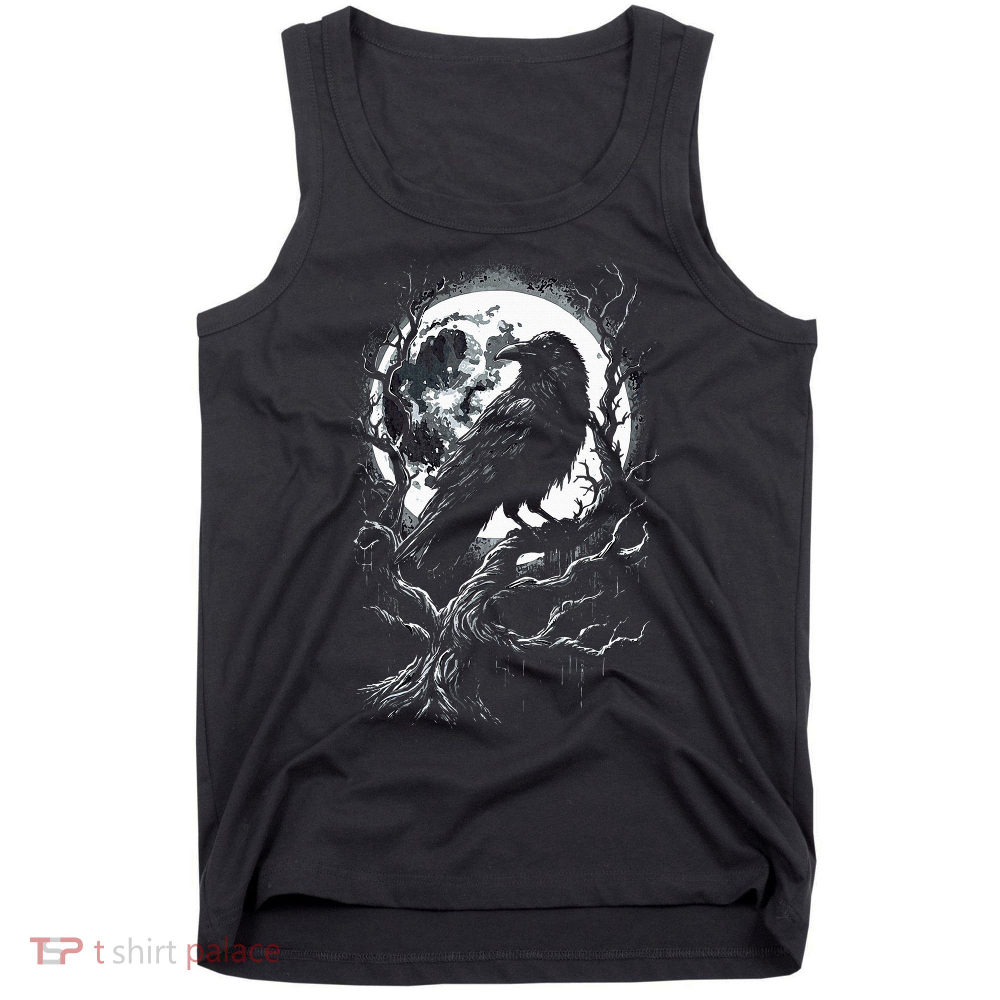 Black Crow Raven Bird Tank Top