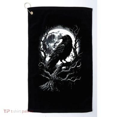 Black Crow Raven Bird Golf Towel