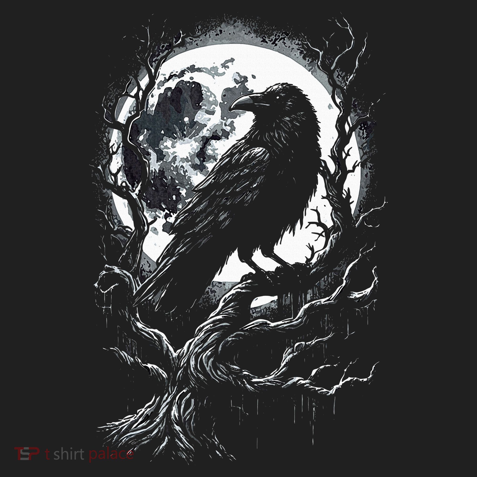 Black Crow Raven Bird Golf Towel