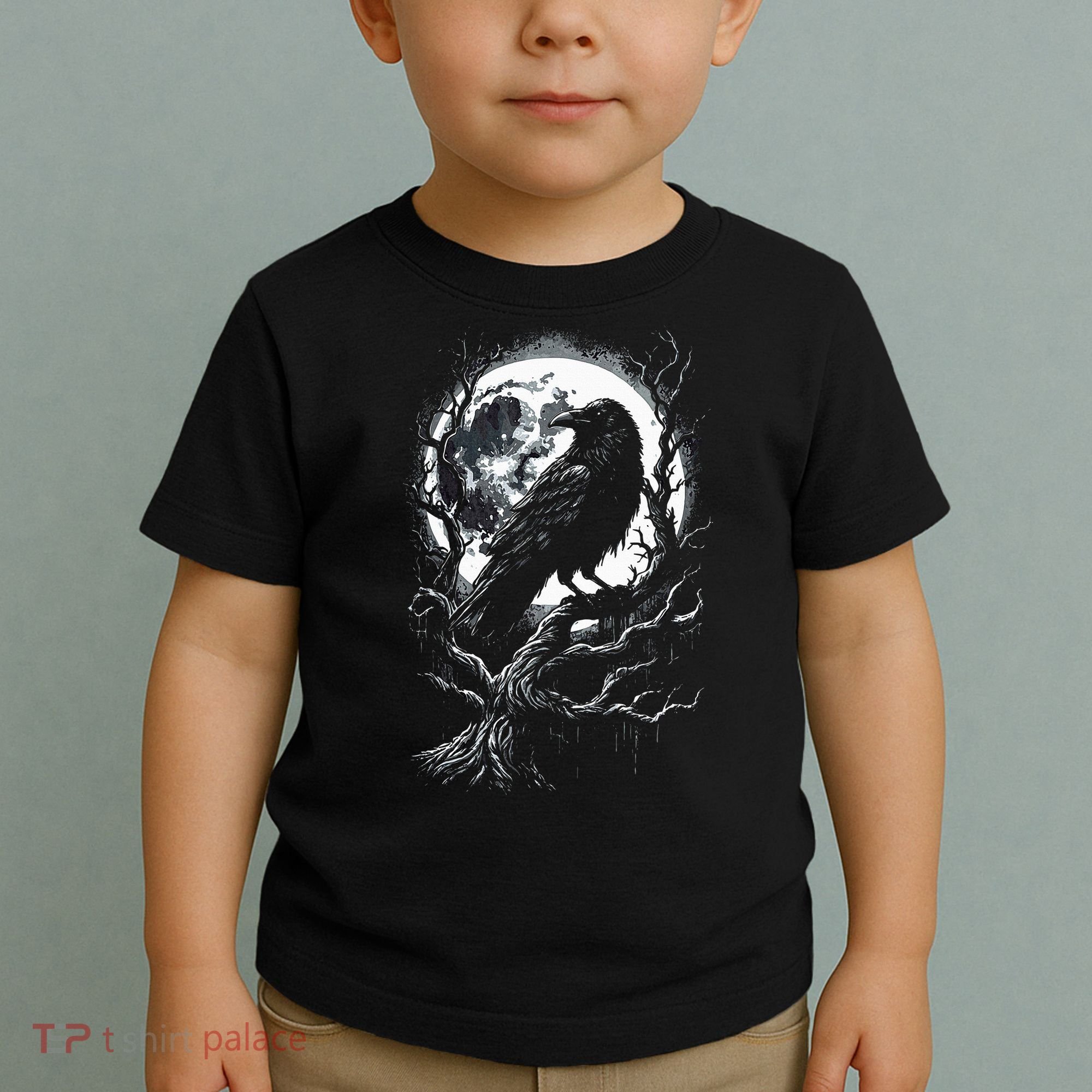 Black Crow Raven Bird Toddler T-Shirt