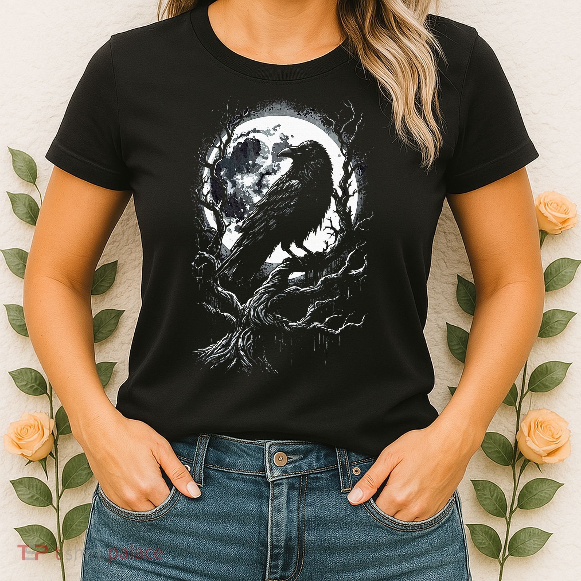 Black Crow Raven Bird Women's T-Shirt