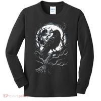 Black Crow Raven Bird Kids Long Sleeve Shirt thumb 0