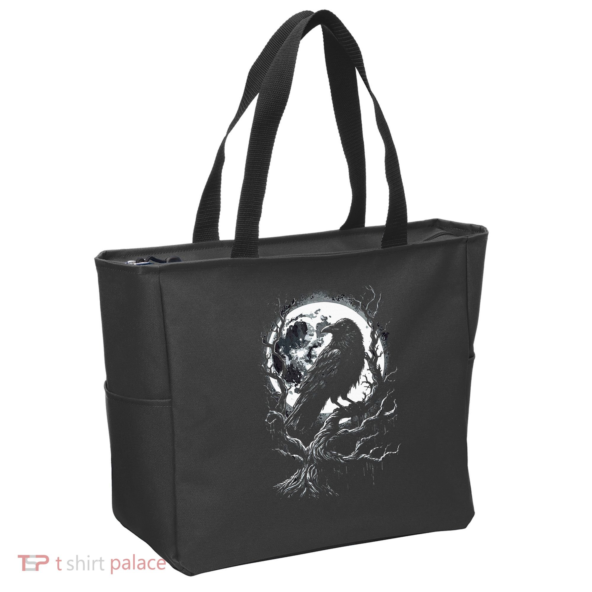 Black Crow Raven Bird Tote Bag