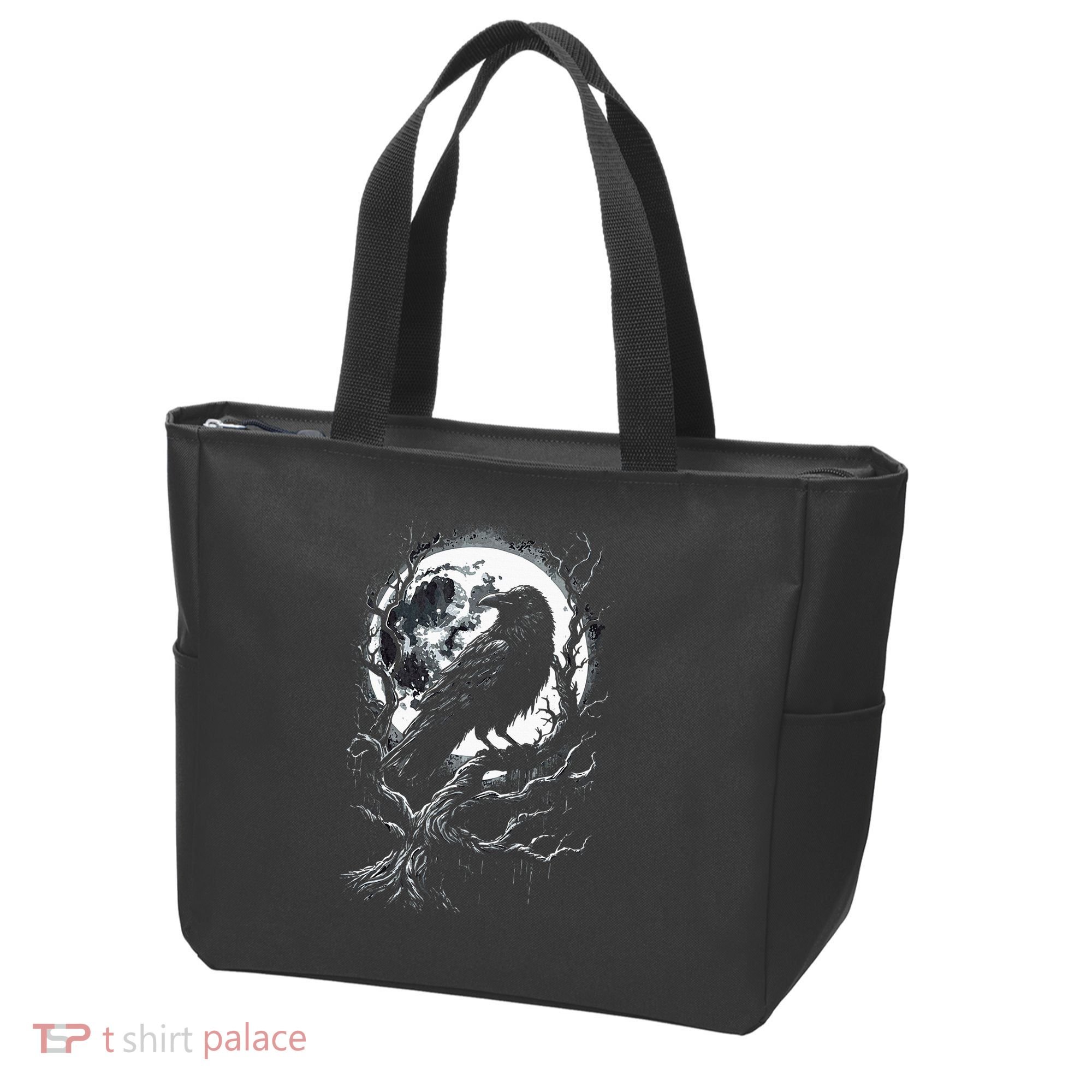Black Crow Raven Bird Tote Bag