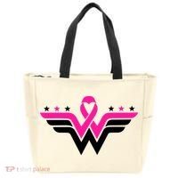 Breast Cancer Ribbon Tote Bag thumb 0