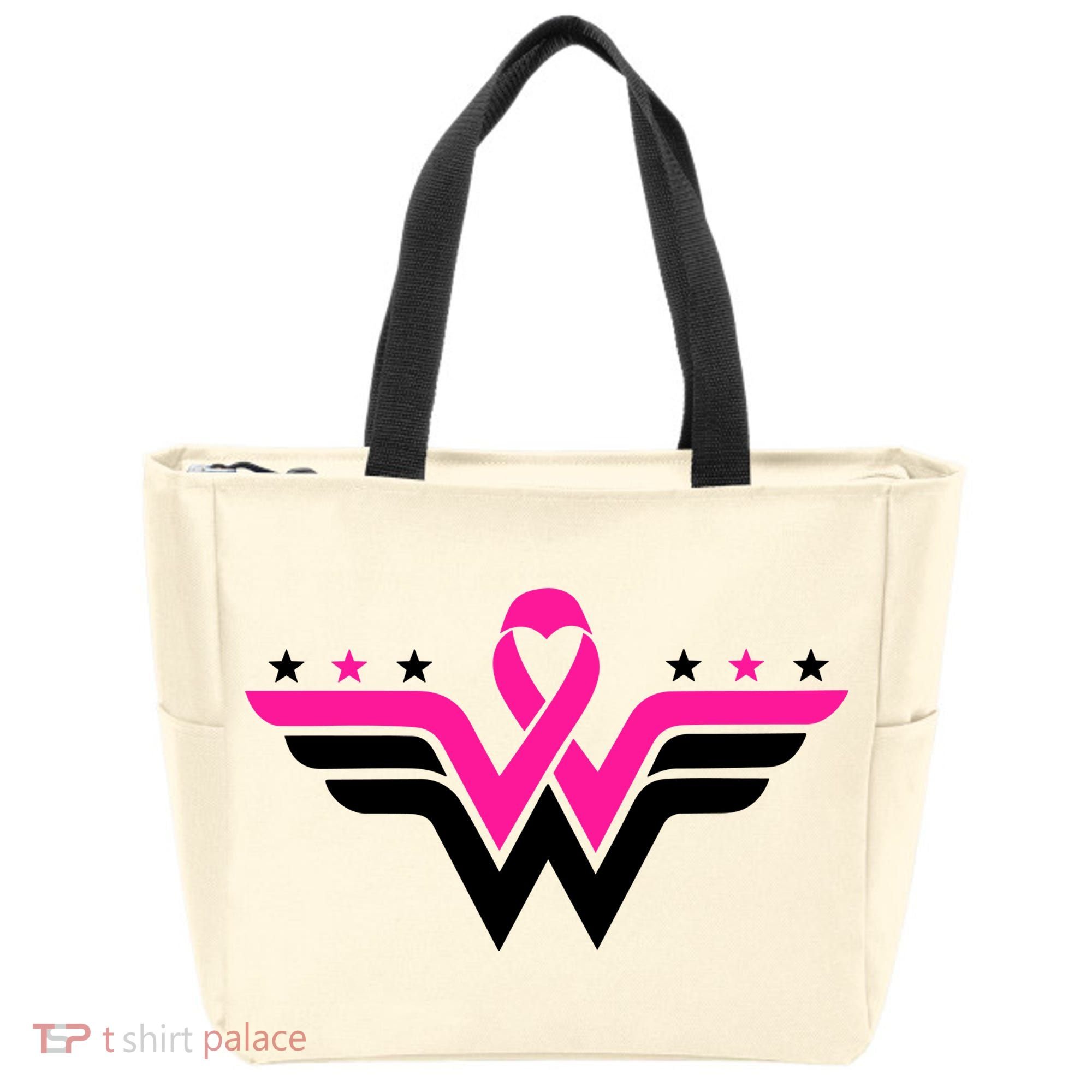Breast Cancer Ribbon Tote Bag