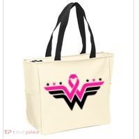 Breast Cancer Ribbon Tote Bag thumb 2