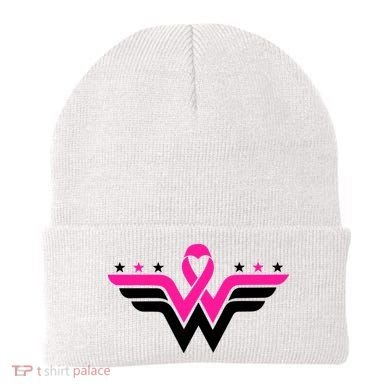 Breast Cancer Ribbon Beanie