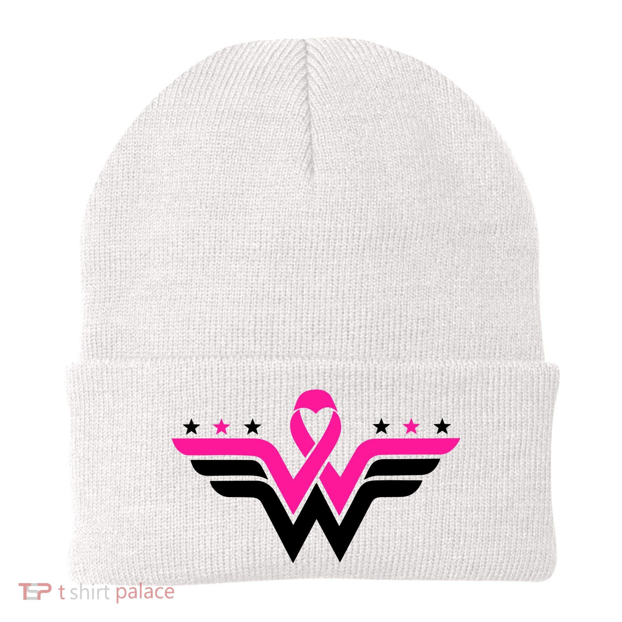 Breast Cancer Ribbon Beanie