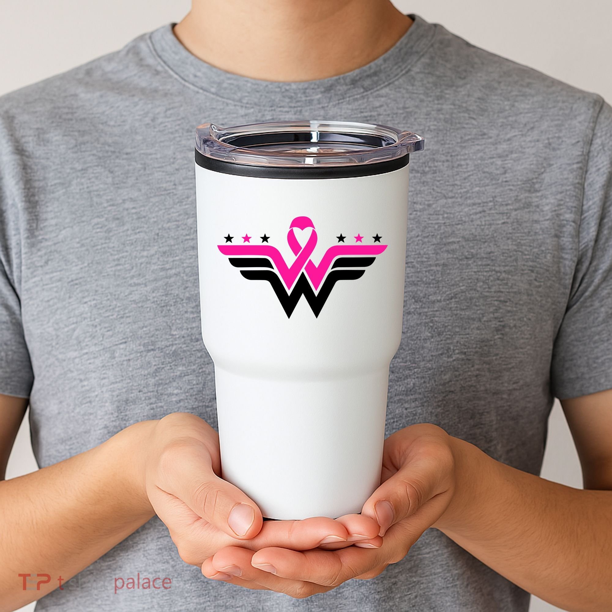 Breast Cancer Ribbon Tumbler