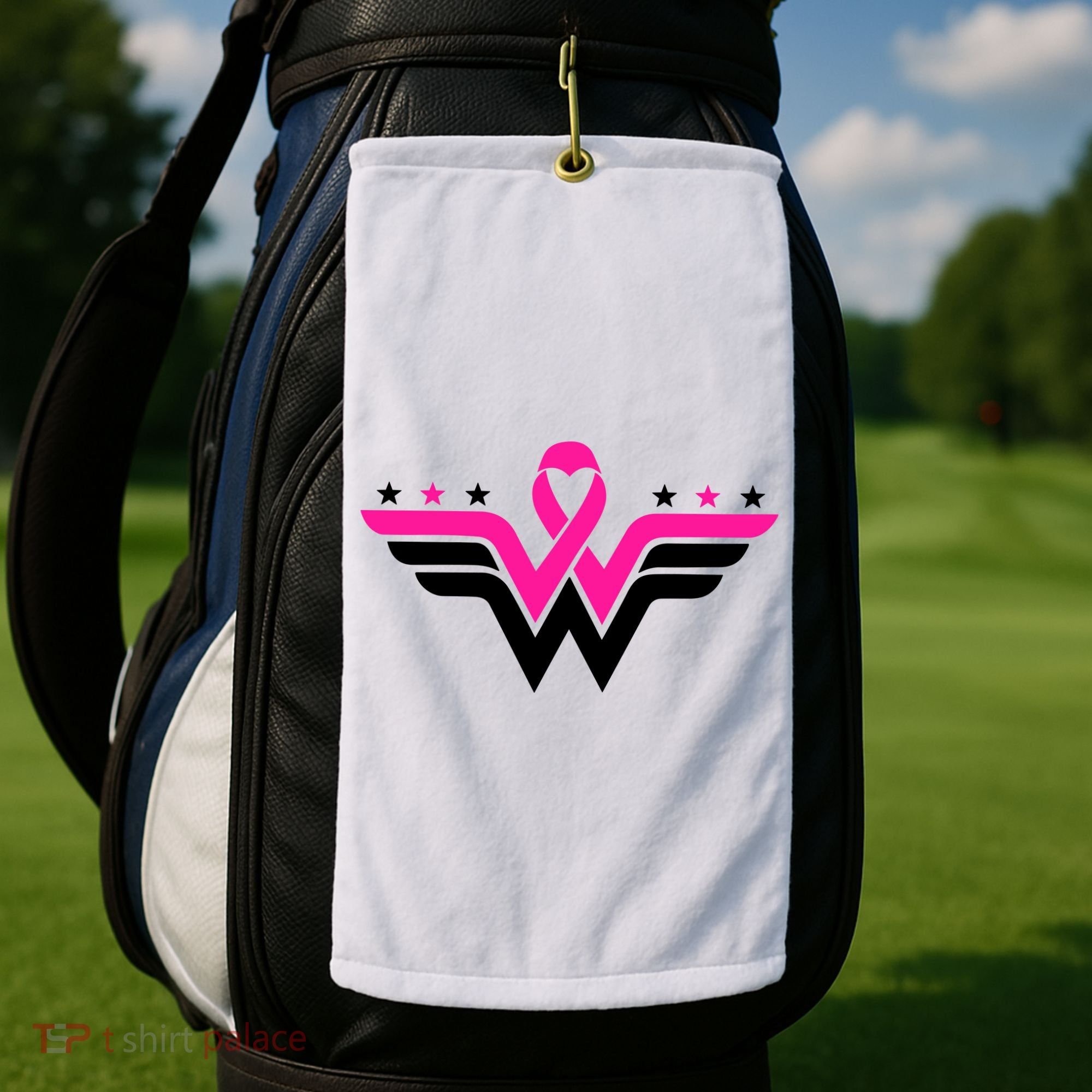 Breast Cancer Ribbon Golf Towel
