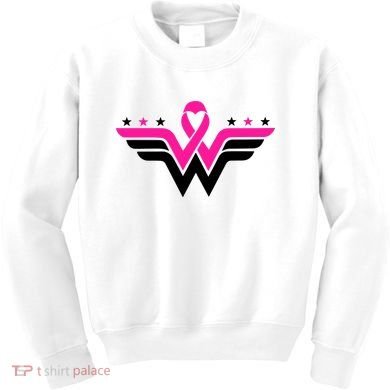 Breast Cancer Ribbon Kids Sweatshirt