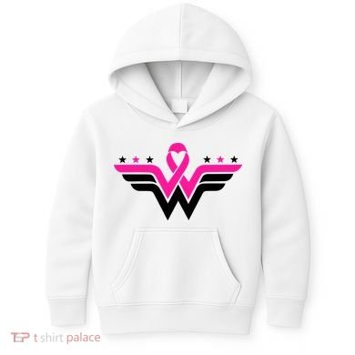 Breast Cancer Ribbon Kids Hoodie