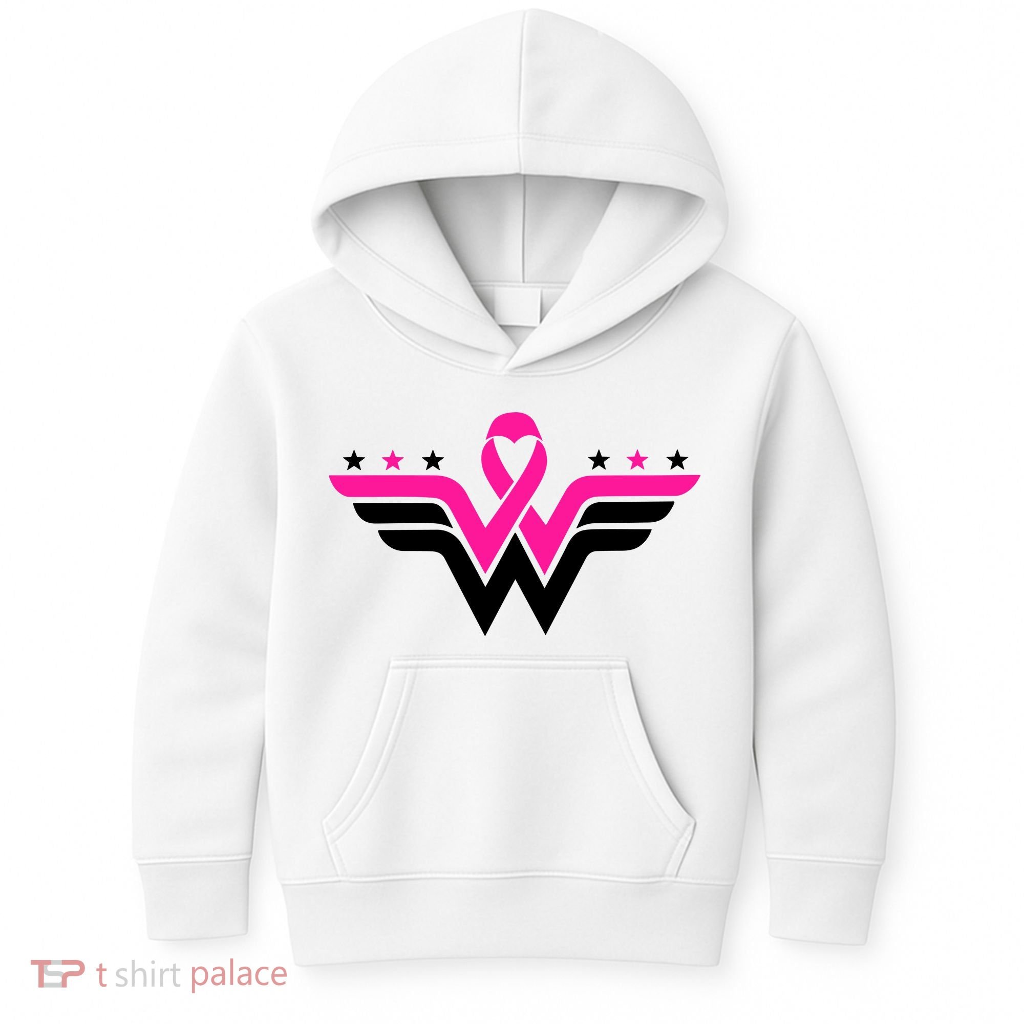 Breast Cancer Ribbon Kids Hoodie