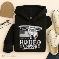 Bull Cowboy Rodeo Hoodie thumb 4