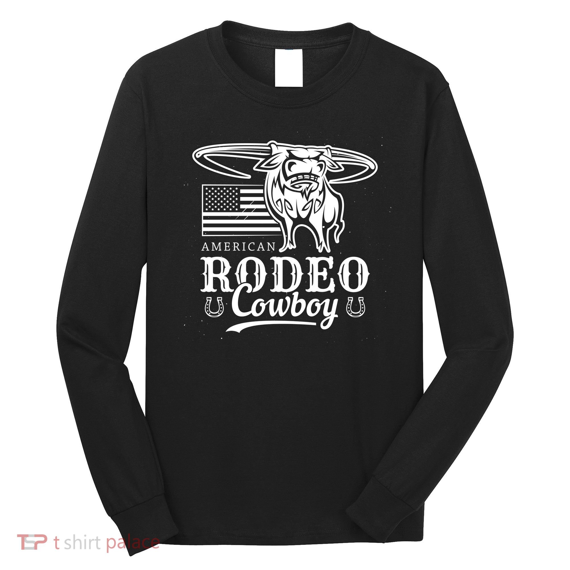 Bull Cowboy Rodeo Long Sleeve Shirt