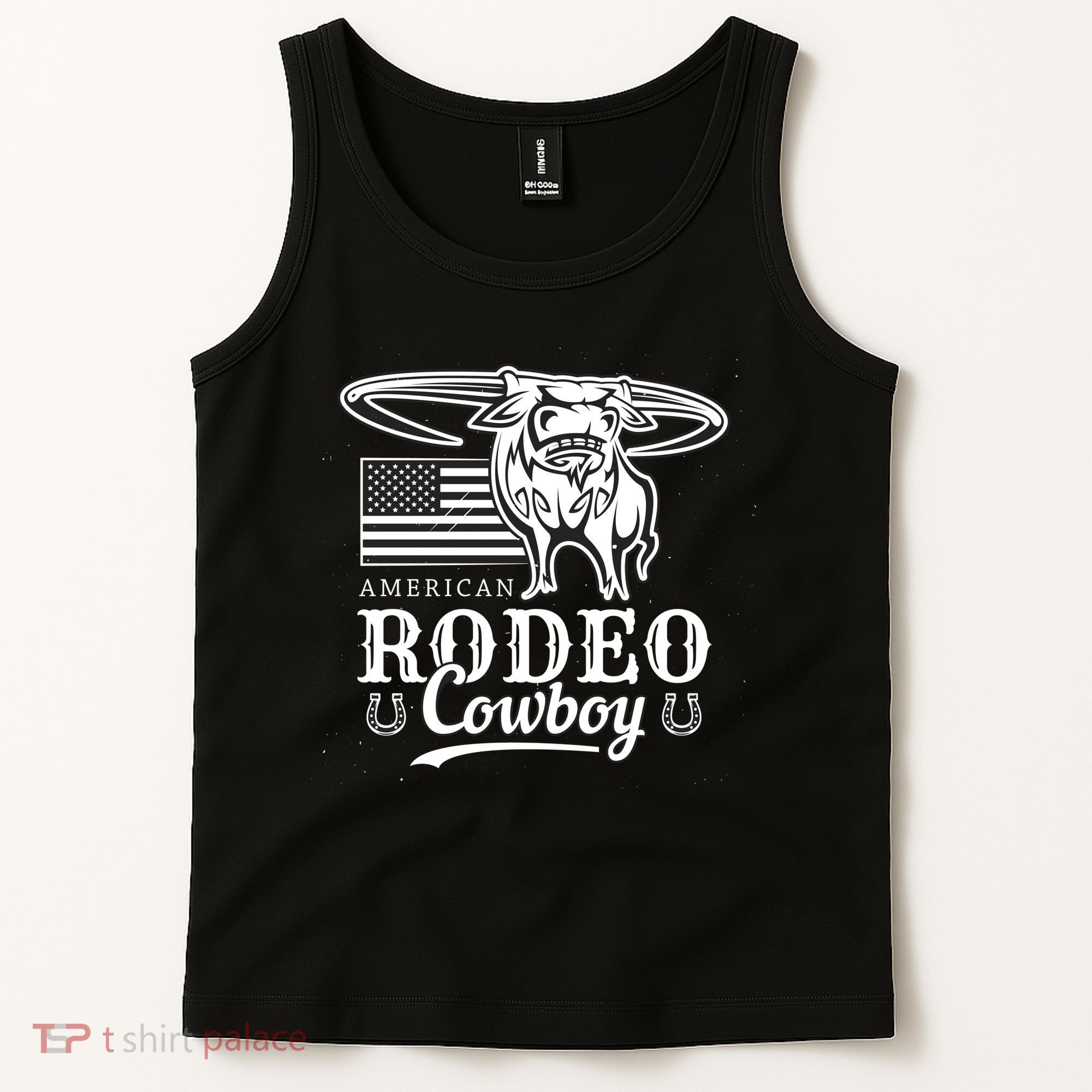 Bull Cowboy Rodeo Tank Top