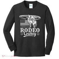 Bull Cowboy Rodeo Kids Long Sleeve Shirt thumb 0