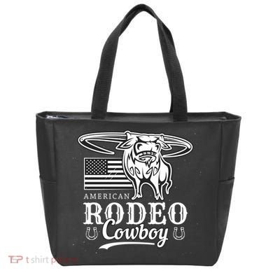 Bull Cowboy Rodeo Tote Bag