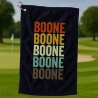 Boone City Retro Golf Towel thumb 1
