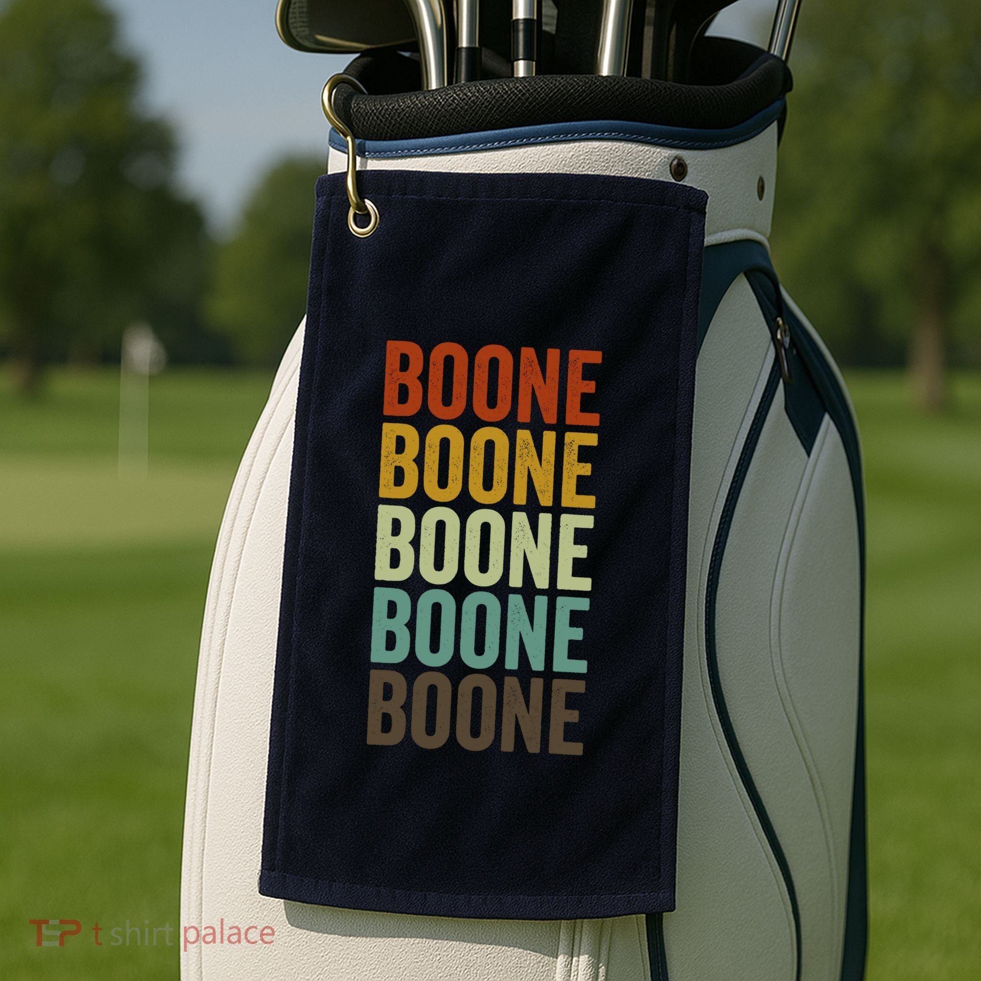 Boone City Retro Golf Towel