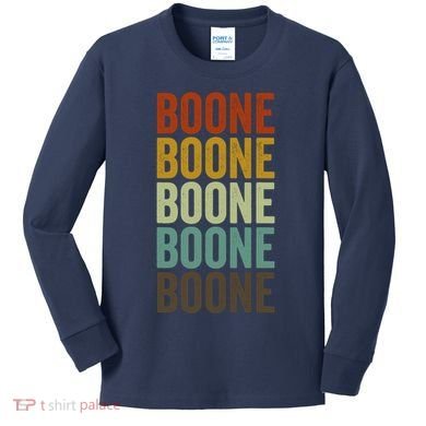 Boone City Retro Kids Long Sleeve Shirt