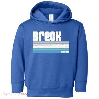 Breckenridge Colorado Retro Breck Co Skiing Snowboarding Gift Toddler Hoodie