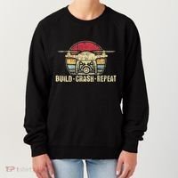 Build Crash Repeat Drone Pilot Quadcopter Faa Certified Women's Sweatshirt thumb 0