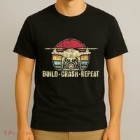 Build Crash Repeat Drone Pilot Quadcopter Faa Certified T-Shirt thumb 3