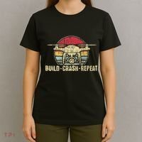 Build Crash Repeat Drone Pilot Quadcopter Faa Certified T-Shirt thumb 4
