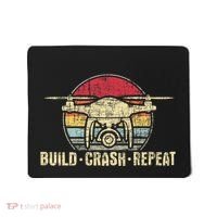 Build Crash Repeat Drone Pilot Quadcopter Faa Certified Mousepad thumb 0