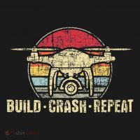 Build Crash Repeat Drone Pilot Quadcopter Faa Certified Women's Tank Top thumb 5