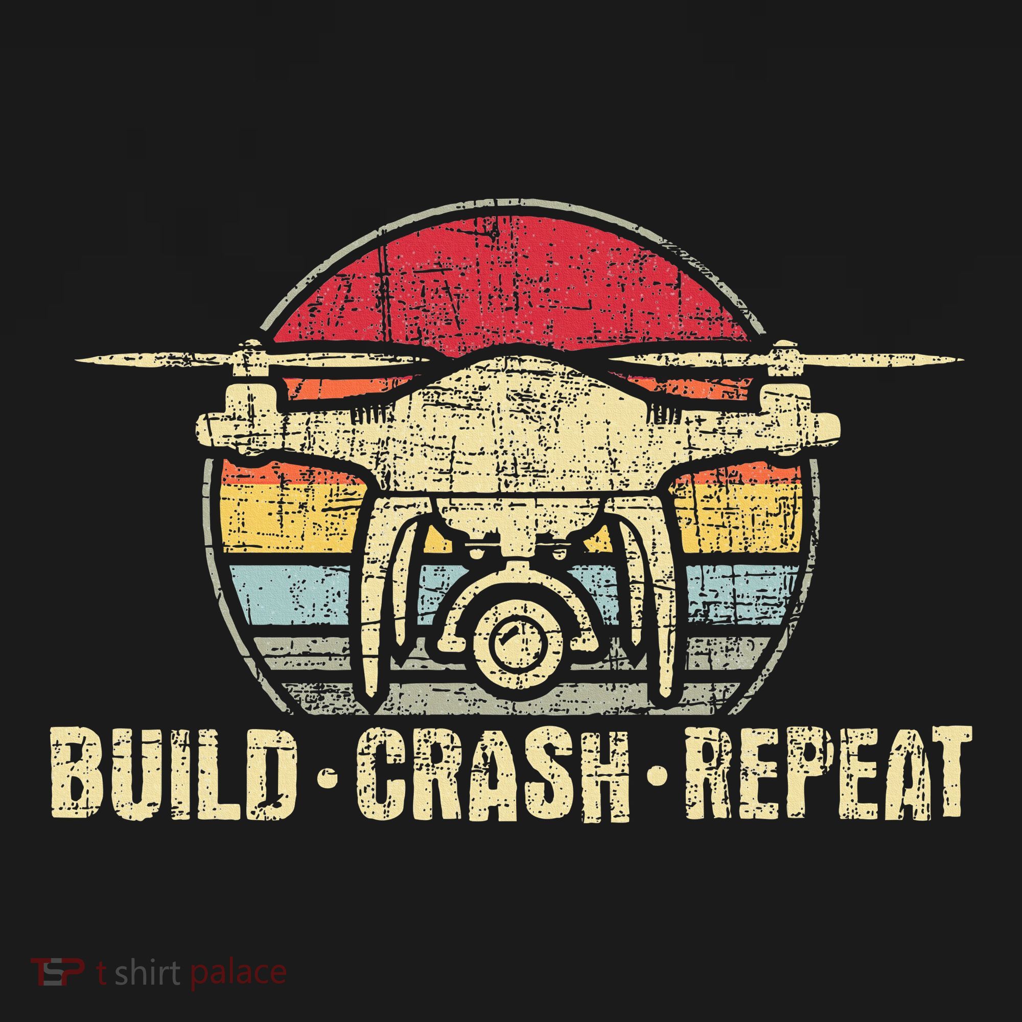 Build Crash Repeat Drone Pilot Quadcopter Faa Certified Women's Tank Top