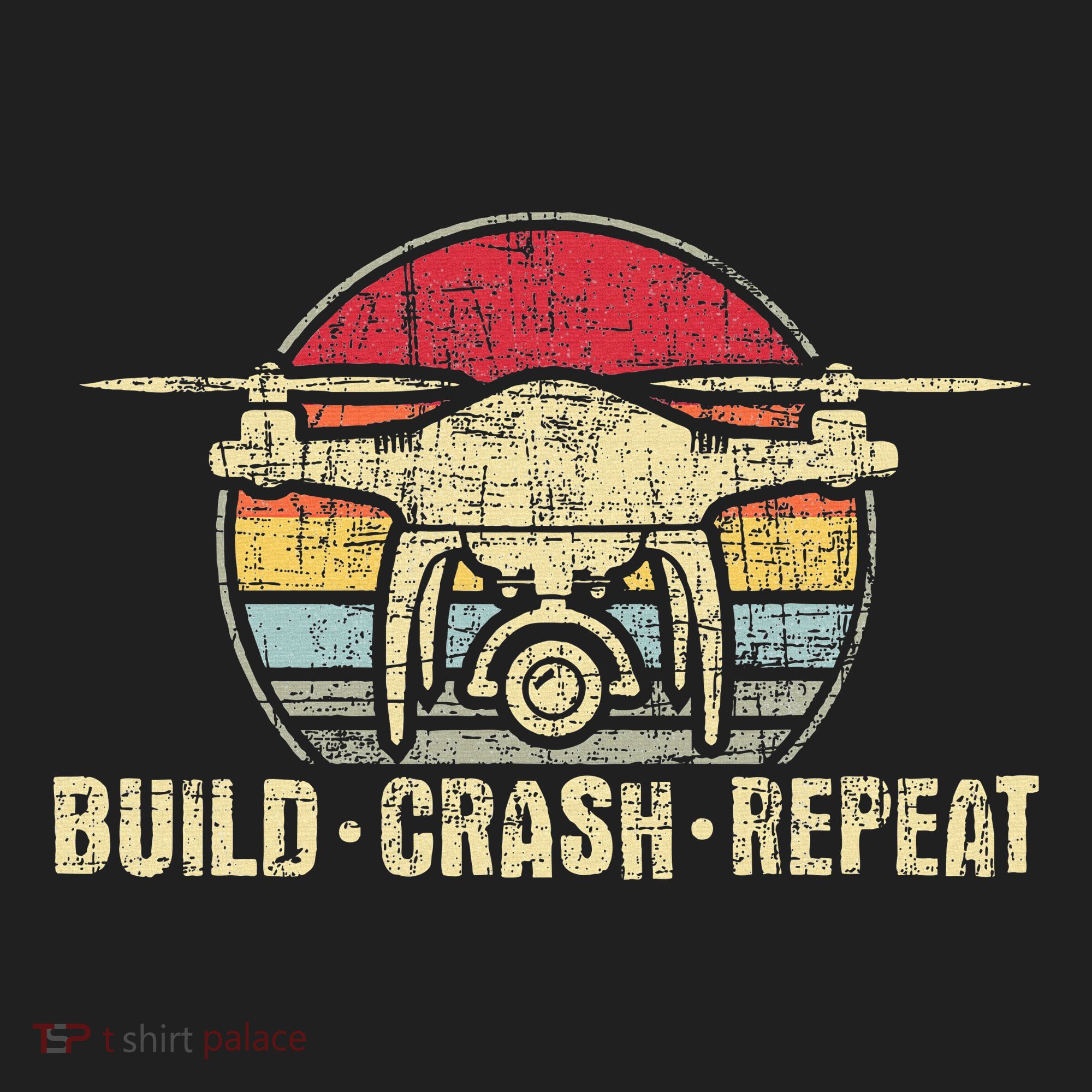 Build Crash Repeat Drone Pilot Quadcopter Faa Certified Hat