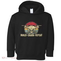 Build Crash Repeat Drone Pilot Quadcopter Faa Certified Toddler Hoodie thumb 0