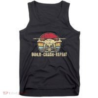 Build Crash Repeat Drone Pilot Quadcopter Faa Certified Tank Top thumb 0