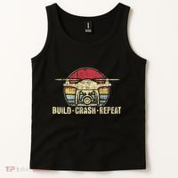 Build Crash Repeat Drone Pilot Quadcopter Faa Certified Tank Top thumb 2