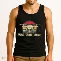 Build Crash Repeat Drone Pilot Quadcopter Faa Certified Tank Top thumb 3