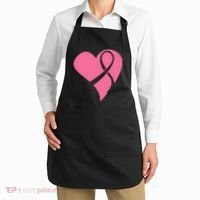 Breast Cancer Ribbon Heart Apron thumb 2